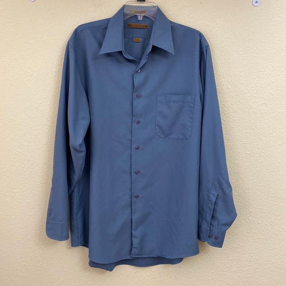 Milano Uomo Slate Blue Dress Shirt - Picture 1 of 6